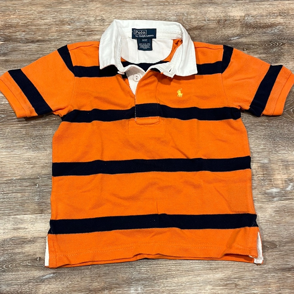 Ralph Lauren Toddler Boys Rugby stripe Polo shirt - 3T